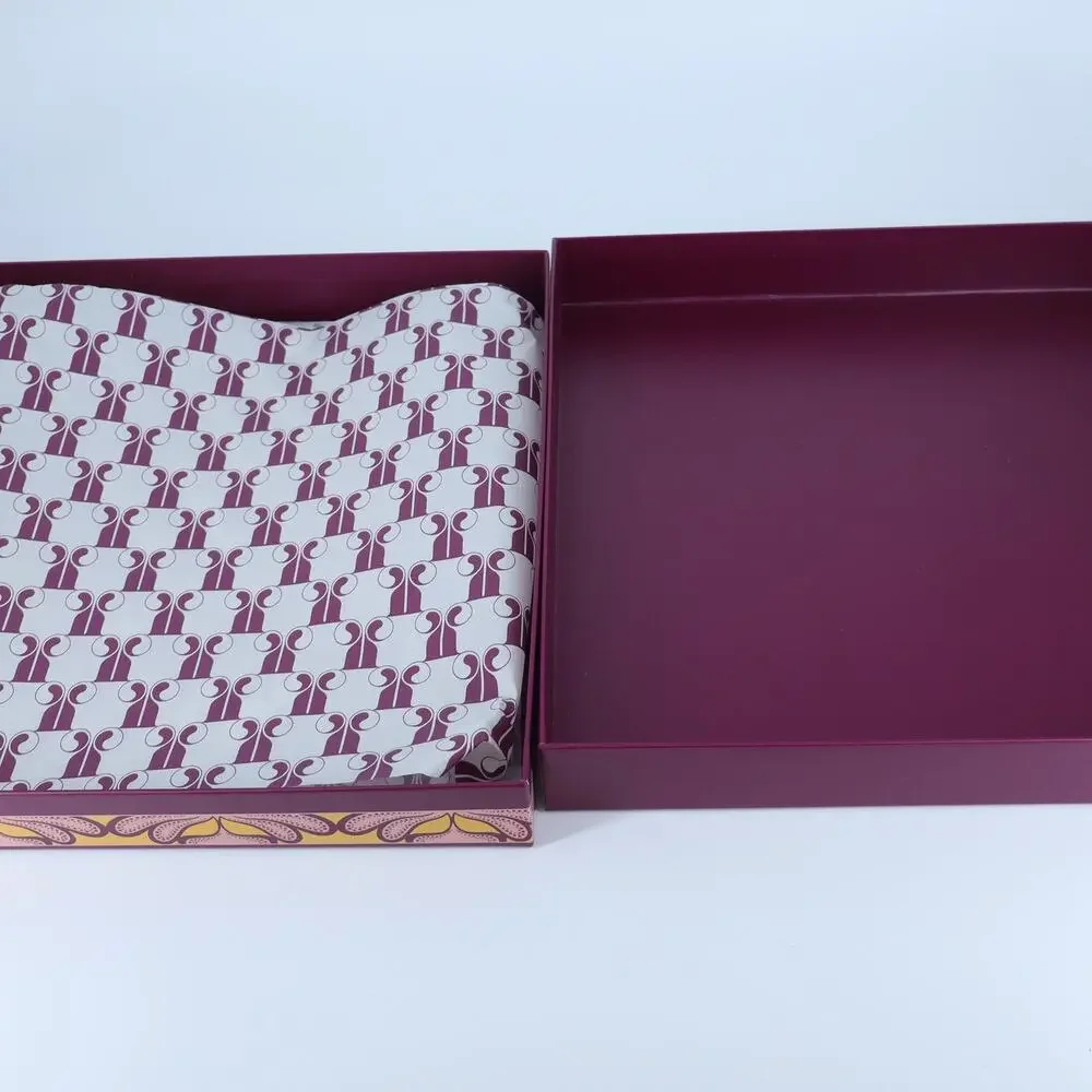 La DoubleJ Printed Designer Gift Box Purple and Pink 12